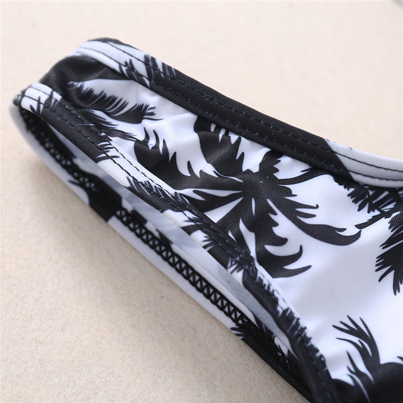Women's Coconut Palm Print Sports Bikini Set | S, M, L