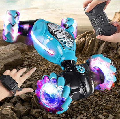 Gesture Sensing Twisting RC Stunt Car – Transforming Body 3 Colours