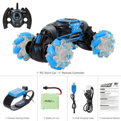 4WD Gesture Control RC Stunt Car – Morphing Off-Road & 8-Way Sideways