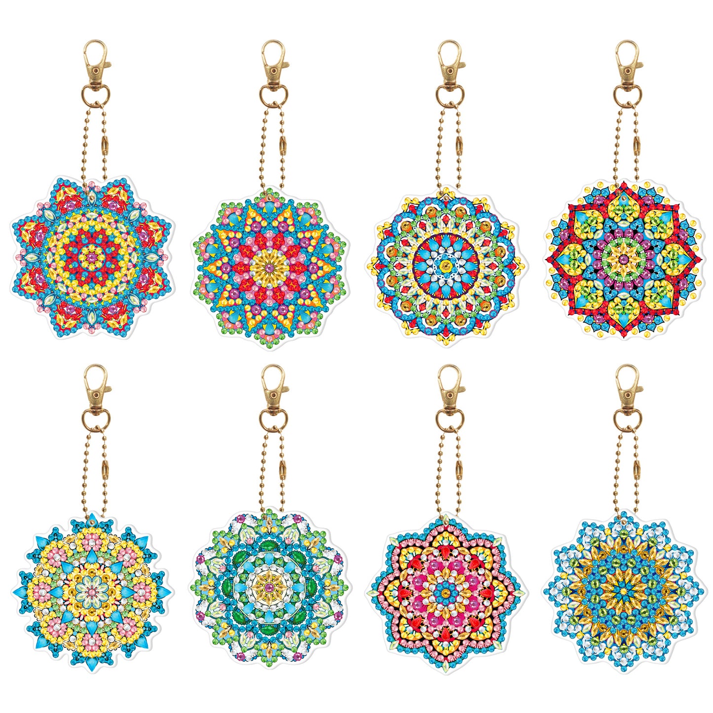 5D Diamond Painting Keychain Kit | DIY Craft Gift