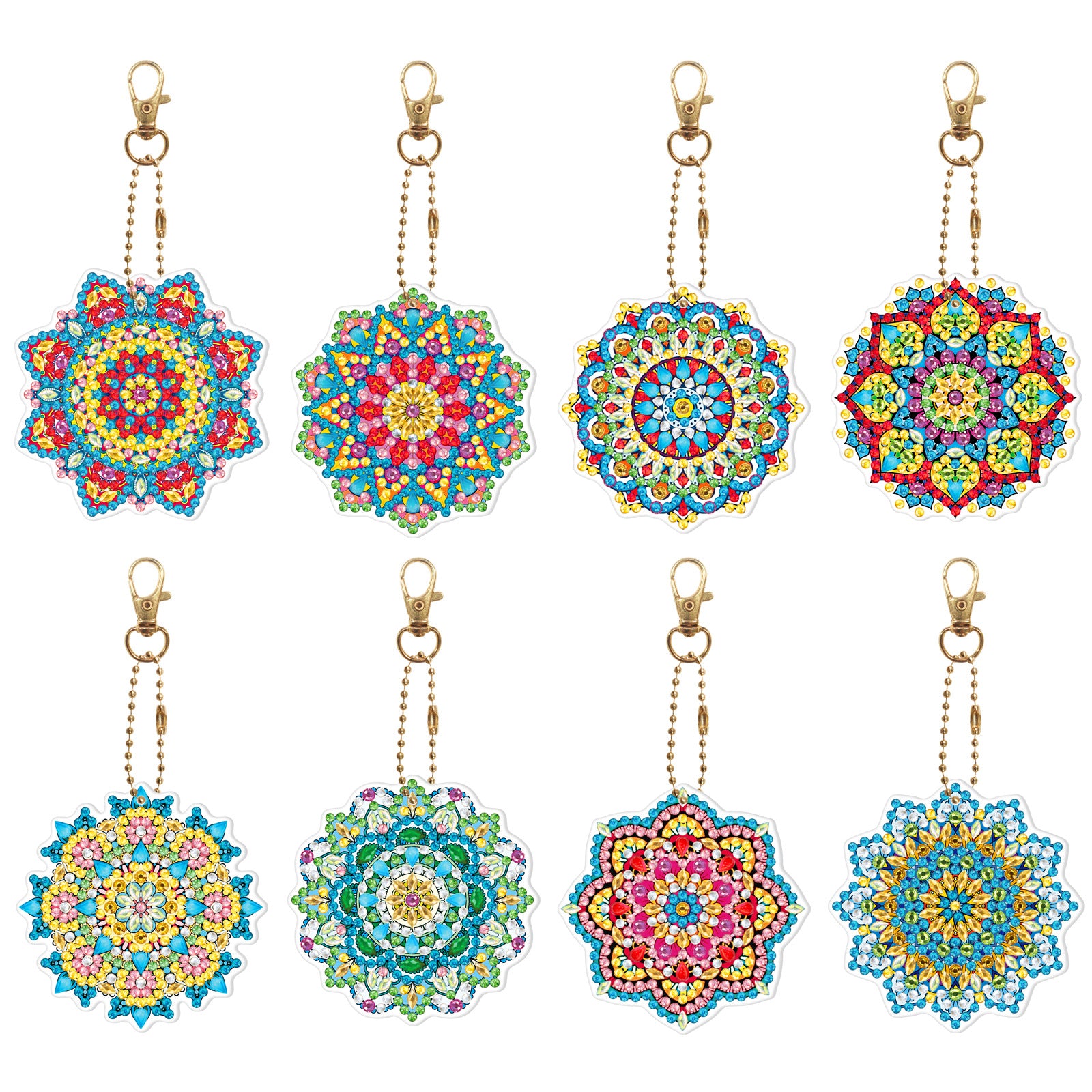5D Diamond Painting Keychain Kit | DIY Craft Gift