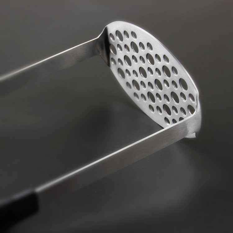 Stainless Steel Garlic & Potato Masher – Ergonomic Kitchen Masher with TPR Handle