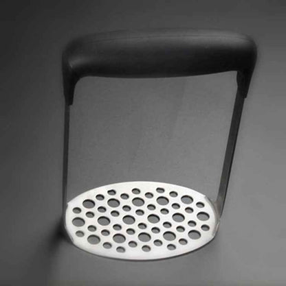 Stainless Steel Garlic & Potato Masher – Ergonomic Kitchen Masher with TPR Handle