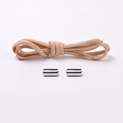 Elastic No-Tie Shoelaces – Half-Round Capsule Lock, 22 Colours