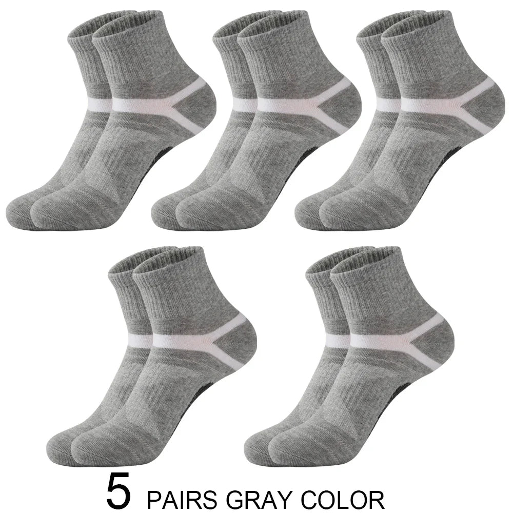 Men's Cotton Jacquard Sports Socks – Single, 3 & 5-Pair Packs