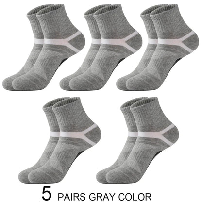 Men's Cotton Jacquard Sports Socks – Single, 3 & 5-Pair Packs