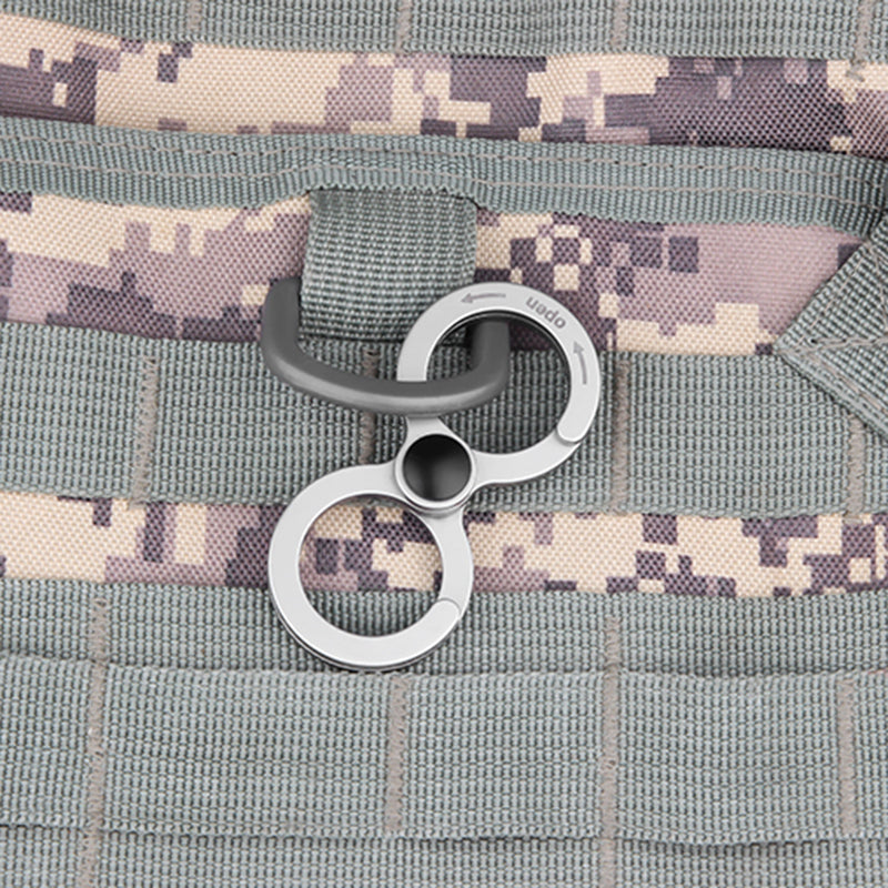 Stainless Steel Figure-8 Carabiner | EDC Clip for Keys & Outdoor Use