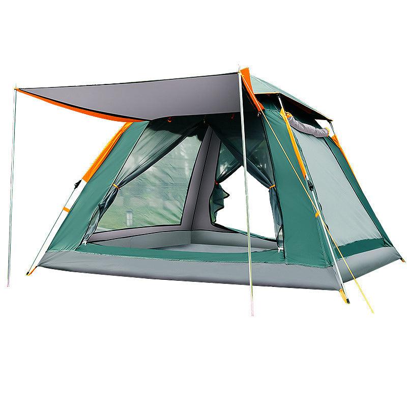 3-Person Beach & Camping Tent – Silver-Coated T210 Waterproof Quick-Pitch Tent with Optional Ground Mat
