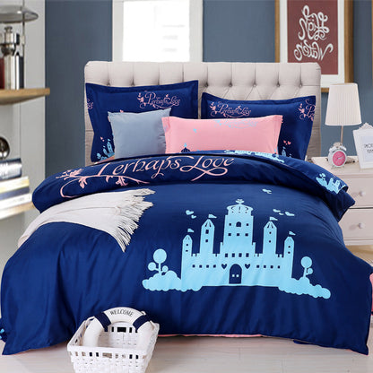 Cosy Printed Microfibre Bedding Set – 4-Piece Duvet Cover & Pillowcase