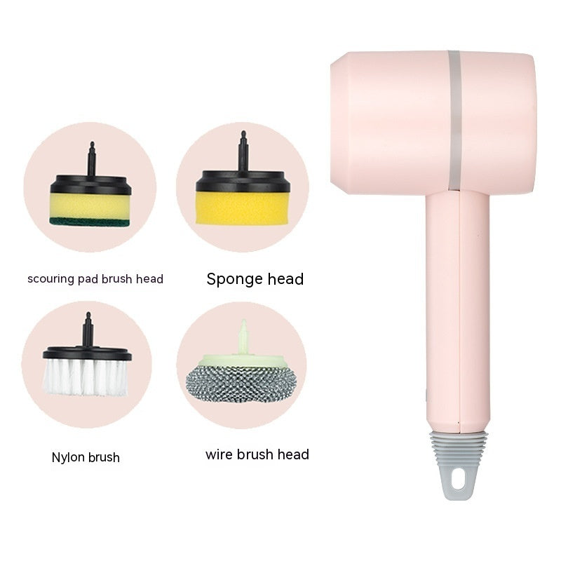 Electric Spin Scrubber Brush — USB Rechargeable Power Cleaning Brush with Interchangeable Heads