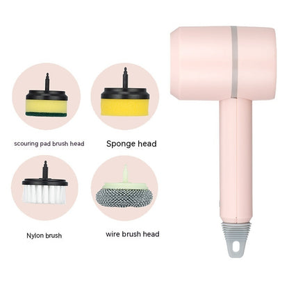 Electric Spin Scrubber Brush — USB Rechargeable Power Cleaning Brush with Interchangeable Heads