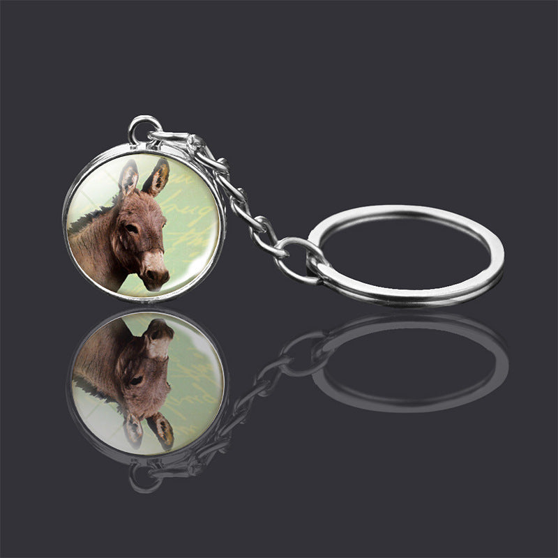 Animal Glass Ball Keychain | Double-Sided Design | 23 Animals