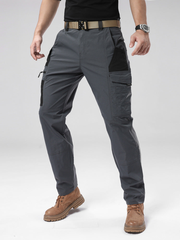 Men's Windproof Casual Cargo Trousers | Cotton Stretch Outdoor Pants
