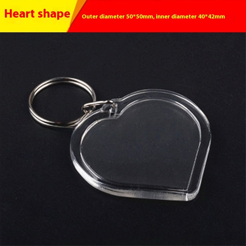 Clear Acrylic Keychain Blank | 16 Shapes | DIY Craft