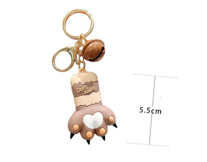 3D Cat Claw Pendant Keychain | Cute PVC Charm | 4 Colours