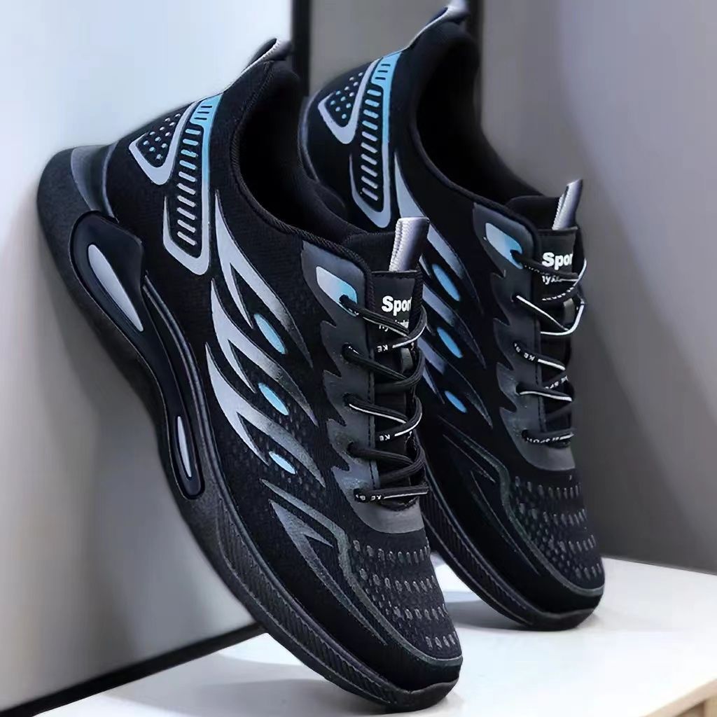 Men's Breathable Mesh Lace-Up Running Trainers | EU 39-44