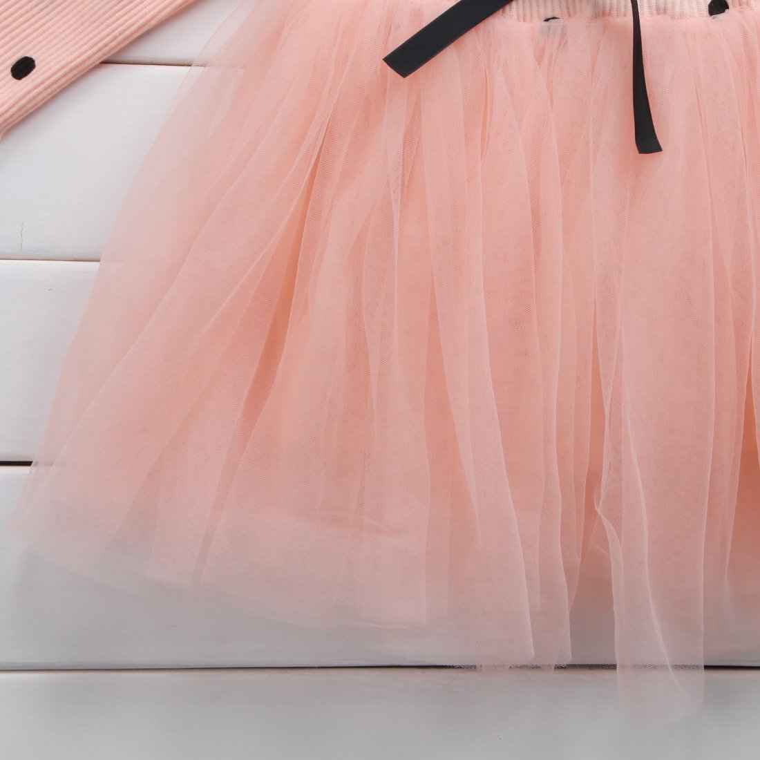 Girls Long Sleeve Tutu Lace Dress – Birthday, Christening & Party Gown