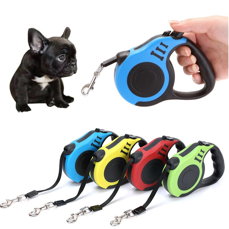 Retractable Dog Lead – One-Touch Brake & Lock | 7 Colours | 3m & 5m