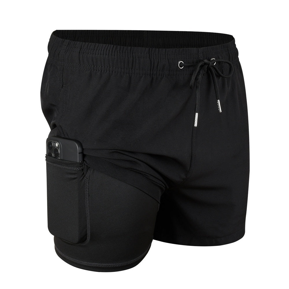 Men's Double-Layer Swimming Trunks | Lined Board Shorts S-XXL