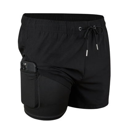 Men's Double-Layer Swimming Trunks | Lined Board Shorts S-XXL