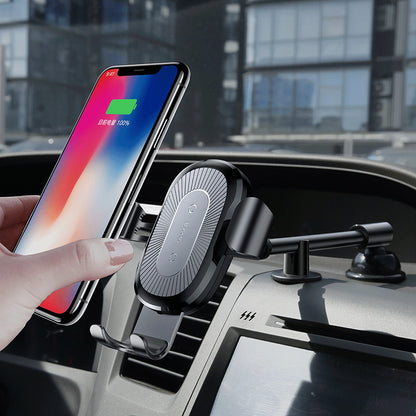 Wireless Charging Gravity Car Mount | 10W Qi Fast Charge