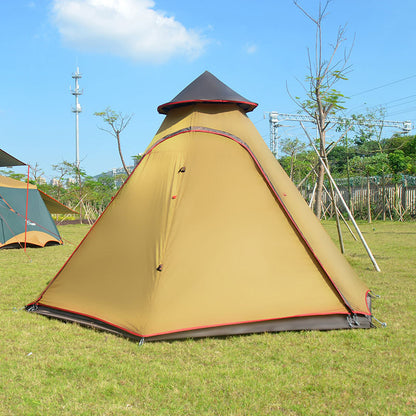 Large Bell Tent – 330×380×240cm Tipi-Style Camping Tent Aluminium Pole 3,000mm Waterproof Base