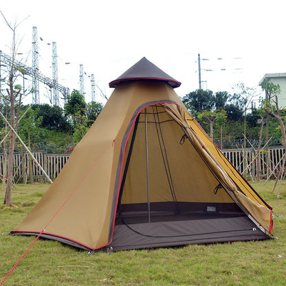 Large Bell Tent – 330×380×240cm Tipi-Style Camping Tent Aluminium Pole 3,000mm Waterproof Base