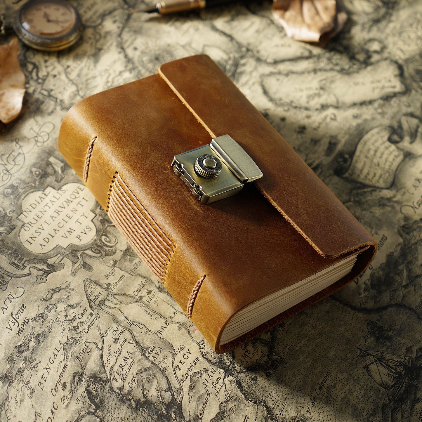 Genuine Cowhide Leather Notebook | Vintage Retro Journal | A5, A6, A7