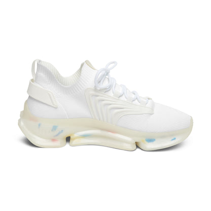 Women's Parker Square Mesh Sneakers – Lightweight Knit Athletic Shoes with Colour-Accent Sole