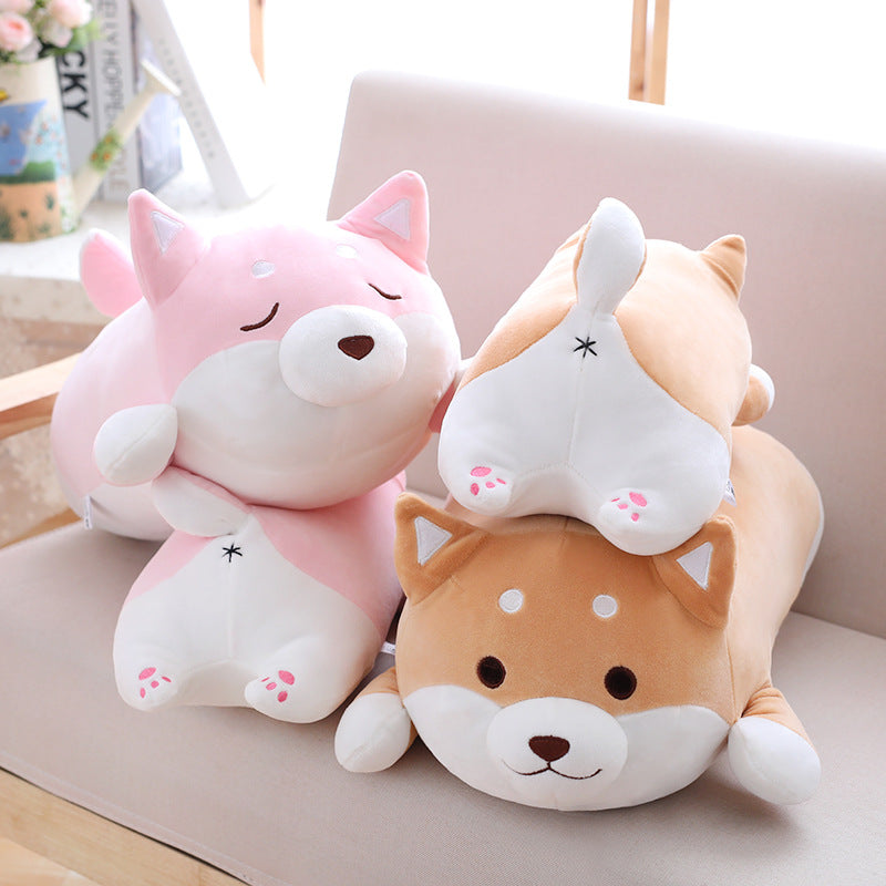 Shiba Inu Dog Plush Toy - Soft Stuffed Animal Pillow for Kids