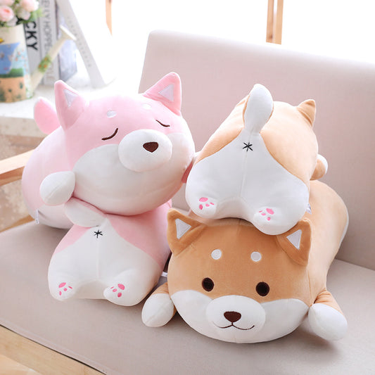 Shiba Inu Dog Plush Toy - Soft Stuffed Animal Pillow for Kids