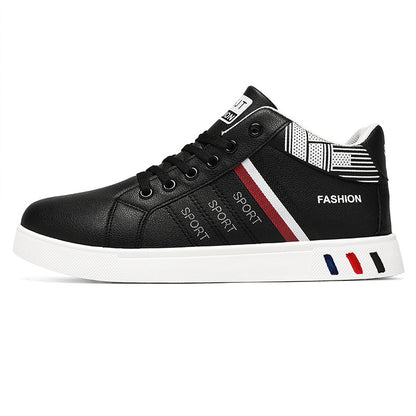 Men's Synthetic PU Mid-Top Lace-Up Trainers | EU 39-48