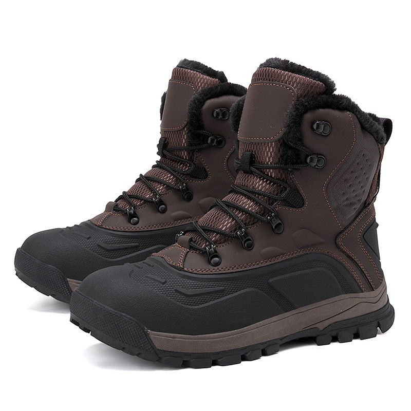 Men's High-Top Fleece-Lined Lace-Up Boots – Warm Winter Boots | EU 39–48