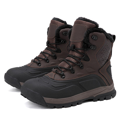 Men's High-Top Fleece-Lined Lace-Up Boots – Warm Winter Boots | EU 39–48