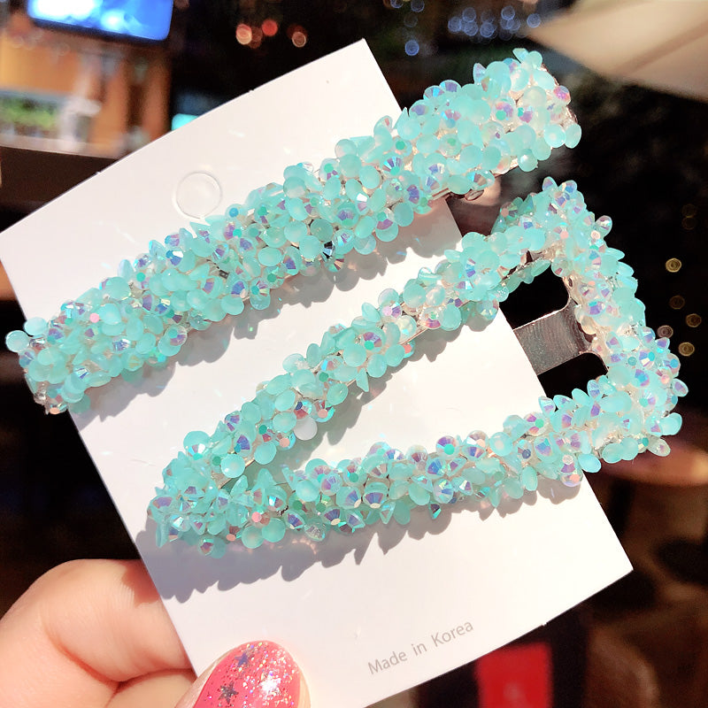 Rhinestone Side Hair Clip – Crystal Barrette | 8 Colours