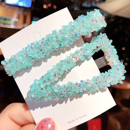 Rhinestone Side Hair Clip – Crystal Barrette | 8 Colours