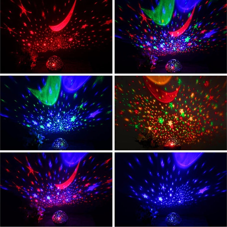 Rotating Star & Constellation Projector Night Light