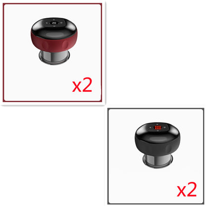 Electric Vacuum Cupping & Gua Sha Massager — Smart Breathing Therapy Device with Heat & Red Light