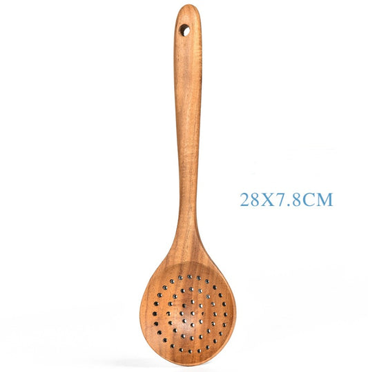 Natural Wood Kitchen Utensil Set | 2, 4, 7 & 8-Piece Sets