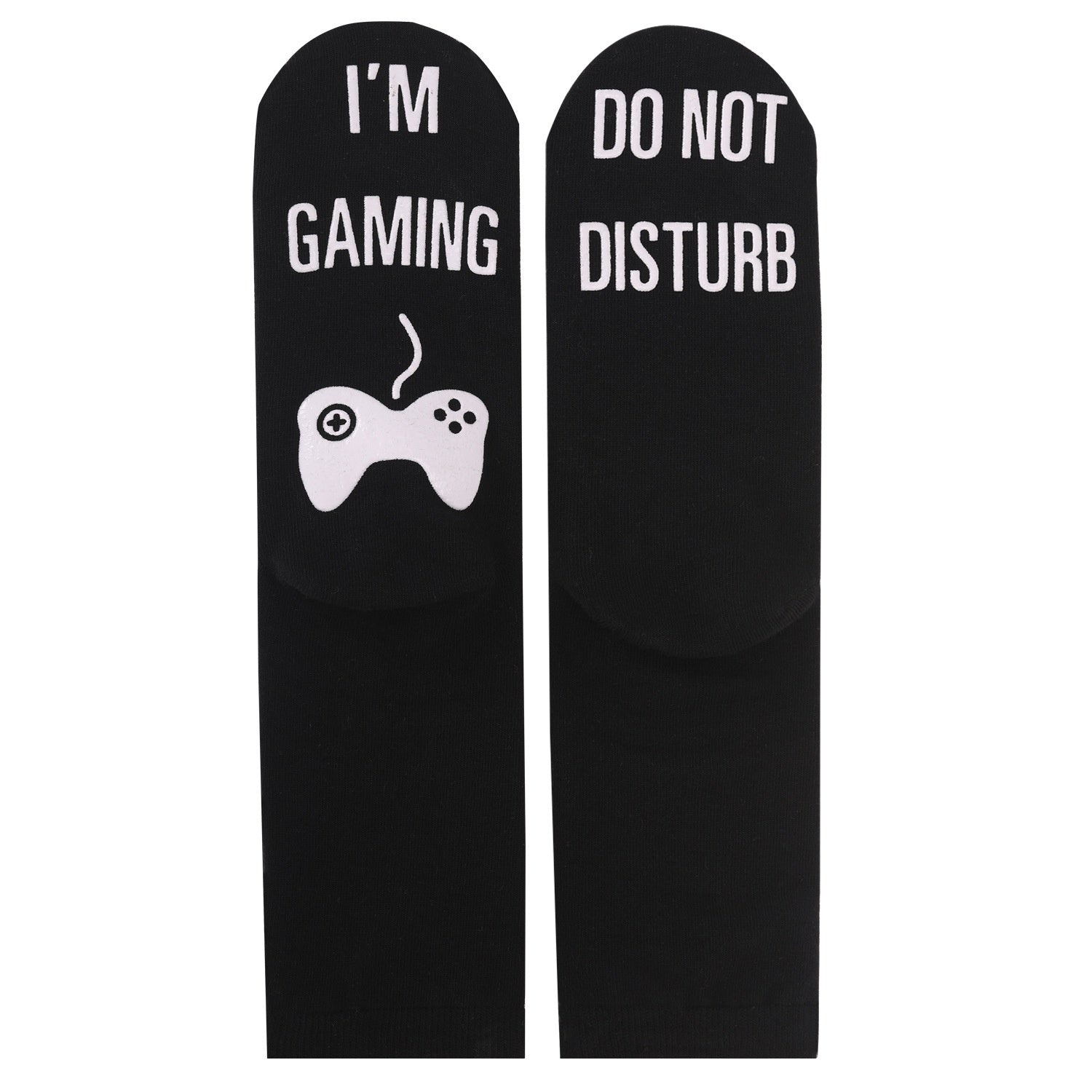 Men's Glow-in-the-Dark Letter Print Cotton Socks EU 44-49
