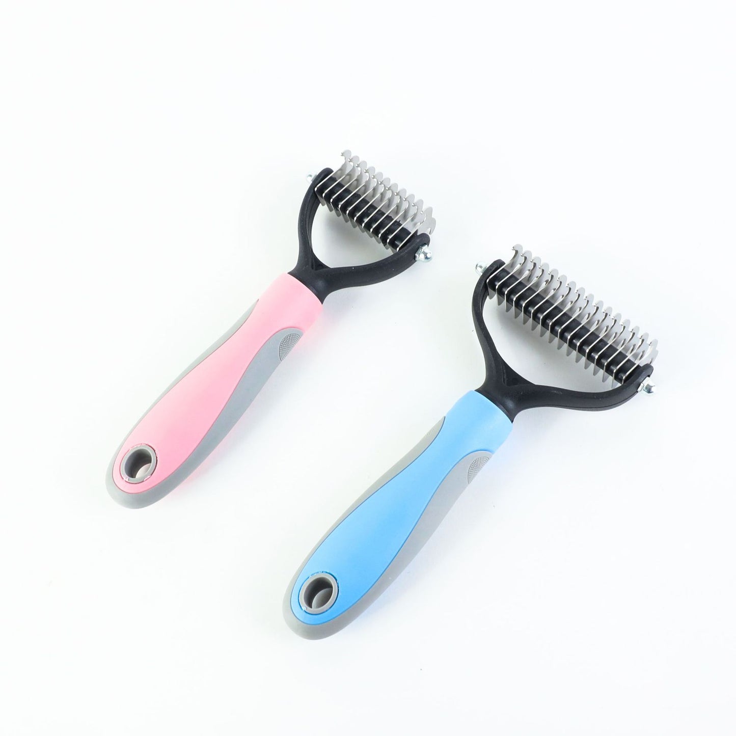 Pet Grooming Brush | Button Hair Removal | Non-Slip | Cats & Dogs