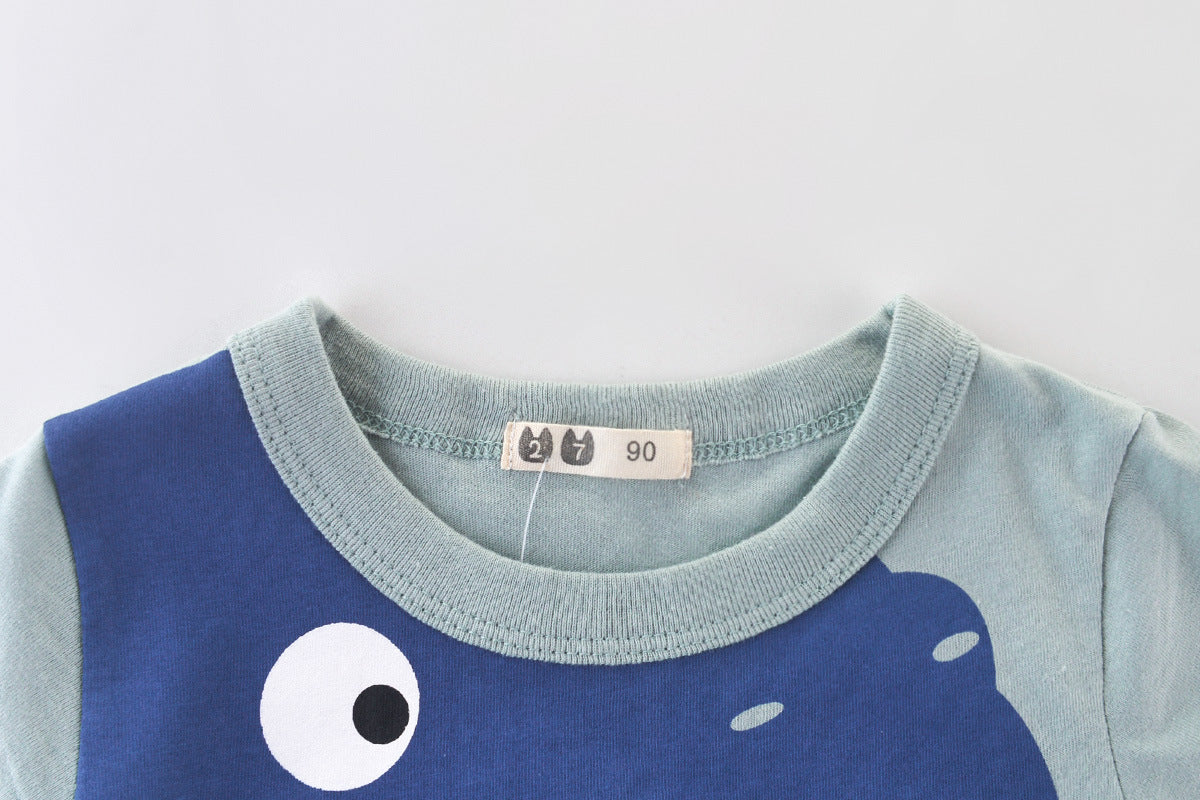 Boys' Short Sleeve Cotton T-Shirt | 100% Pure Cotton, Summer Top