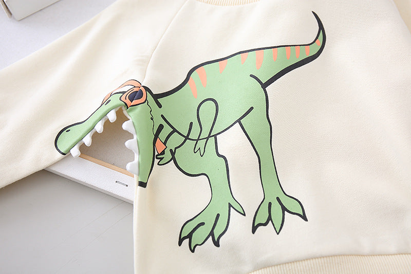 Children's Dinosaur Cartoon Sweatshirt | 95% Cotton Kids Top 80–120cm
