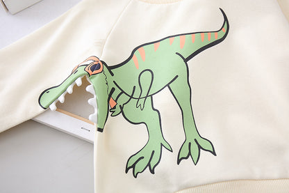 Children's Dinosaur Cartoon Sweatshirt | 95% Cotton Kids Top 80–120cm