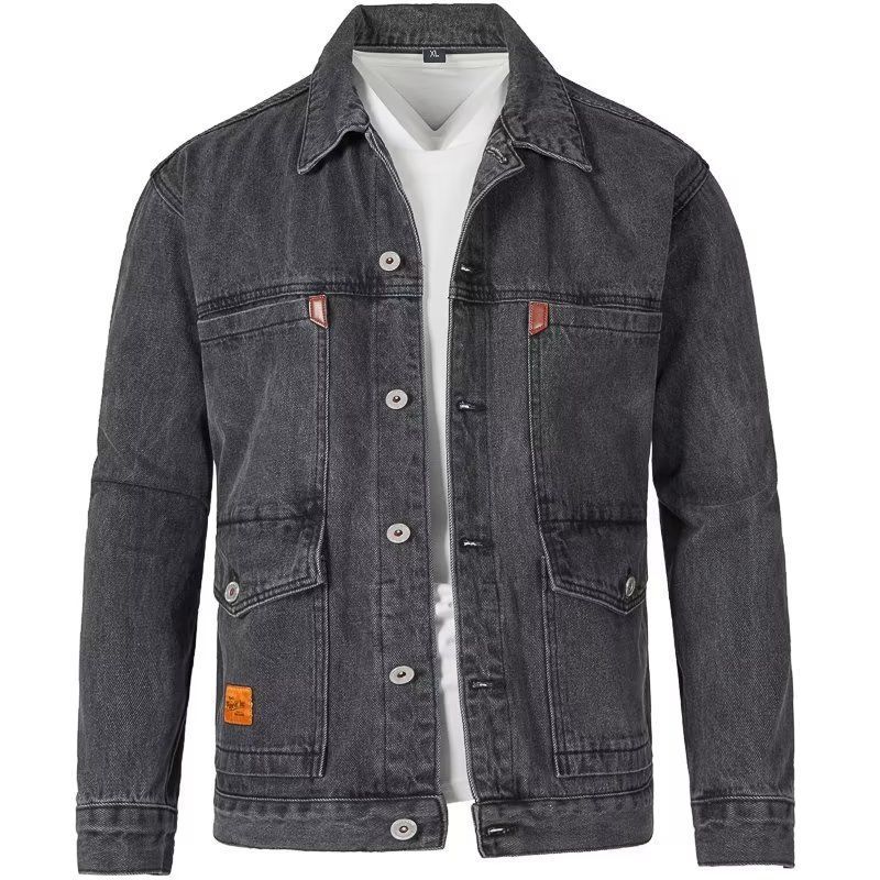 Men's Slim-Fit Denim Jacket | Cotton-Lined Casual Outerwear M–4XL