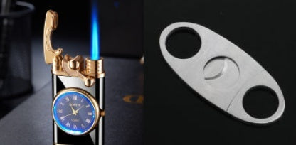 2-in-1 Watch Lighter with Butane Torch Flame