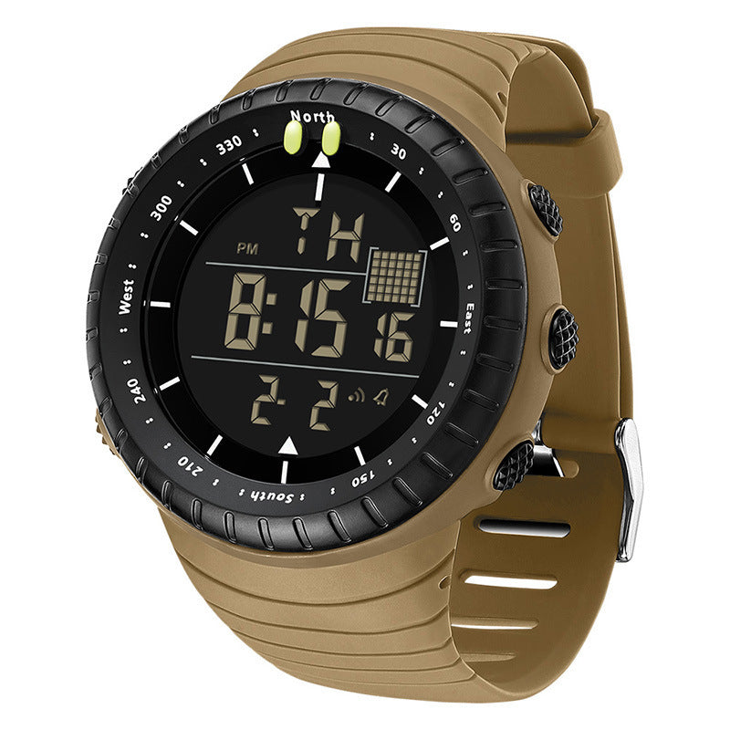 Large Dial Luminous Waterproof Watch for Men - Casual & Sports Style