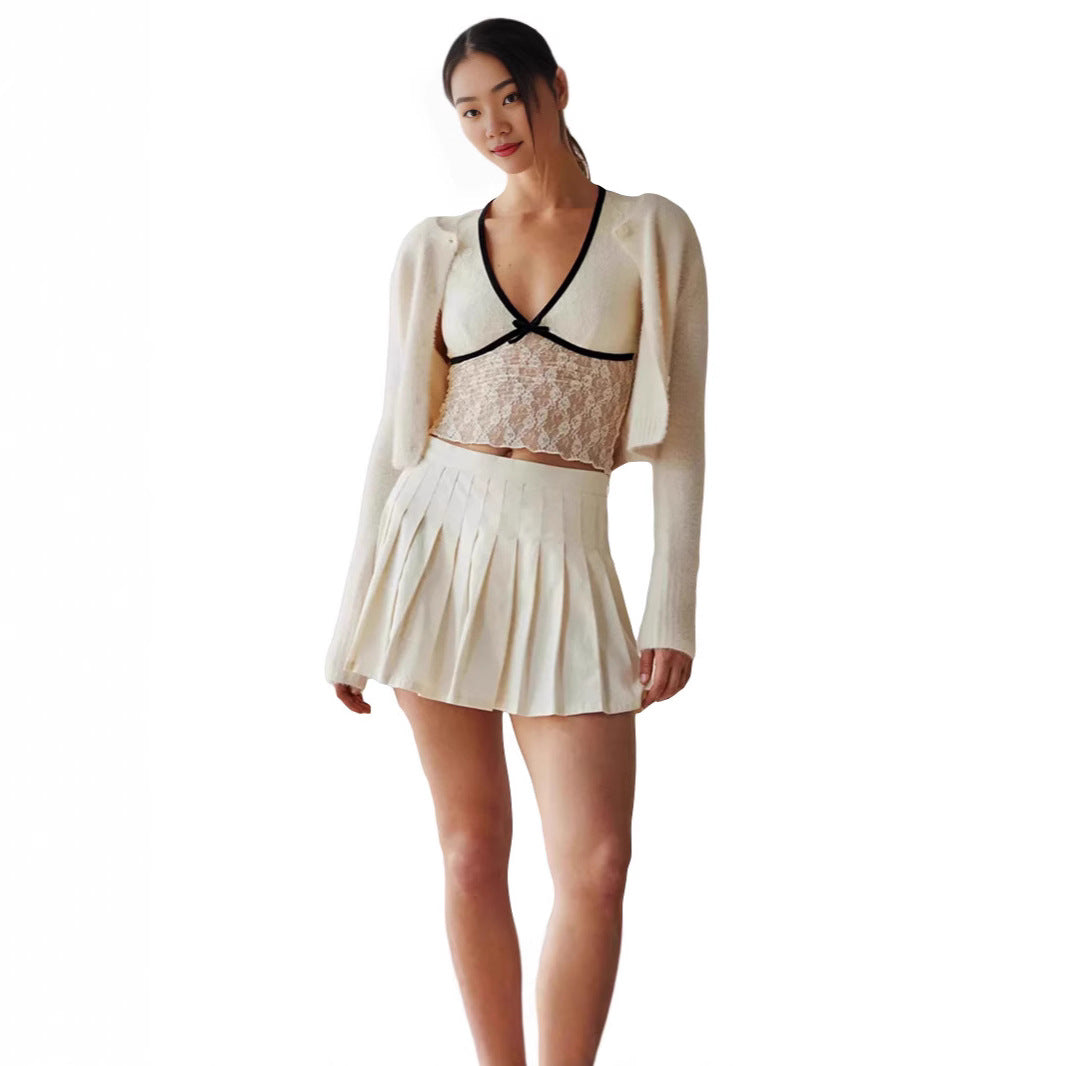 Women's Bow-Knot Short-Sleeve Top | Casual Polyester T-Shirt