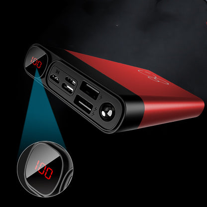 Slim Alloy Power Bank with LCD Display – Fast Charging 10000mAh & 20000mAh