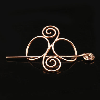 Retro Metal Sliding Hairpin – Electroplated Alloy | 6 Styles